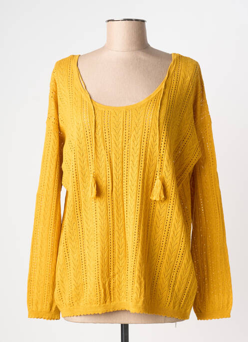 Top elasticitate mâneci lungi galben KANOPE femme