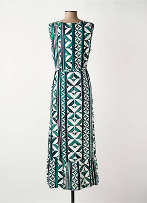 Rochie lungă fără mâneci fără mâneci verde STREET ONE femeie