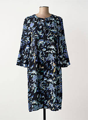 Rochie midi imprimeu floral mâneci 3/4 negru STREET ONE femeie