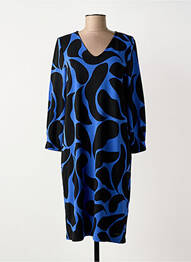 Rochie midi imprimeu fantezie mâneci lungi albastru STREET ONE femeie