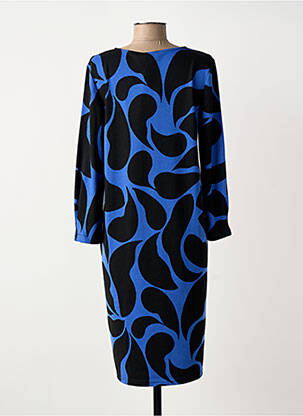 Rochie midi imprimeu fantezie mâneci lungi albastru STREET ONE femeie