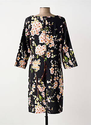 Rochie midi imprimeu floral mâneci 3/4 negru MOLLY BRACKEN femeie
