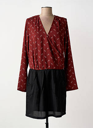 Rochie scurtă mâneci lungi mâneci lungi portocalie SCHOOL RAG femeie