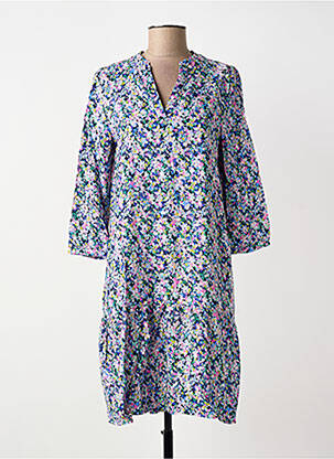 Rochie midi imprimeu floral mâneci 3/4 albastru STREET ONE femeie