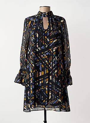 Rochie scurtă croială fluidă mâneci lungi negru MOLLY BRACKEN femeie