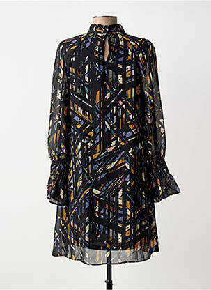 Rochie scurtă croială fluidă mâneci lungi negru MOLLY BRACKEN femeie