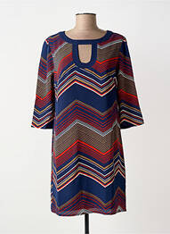 Rochie scurtă mâneci 3/4 mâneci 3/4 albastru MOLLY BRACKEN femme