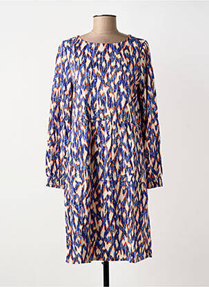 Rochie midi imprimeu fantezie mâneci lungi albastru STREET ONE femeie