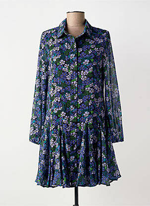 Rochie scurtă croială fluidă mâneci lungi violet MOLLY BRACKEN femeie