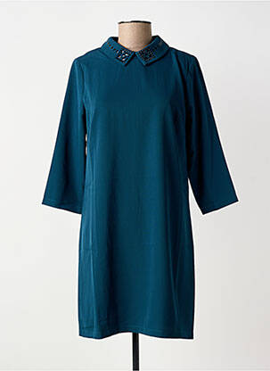 Rochie scurtă închidere cu fermoar la spate mâneci scurte verde MOLLY BRACKEN femeie