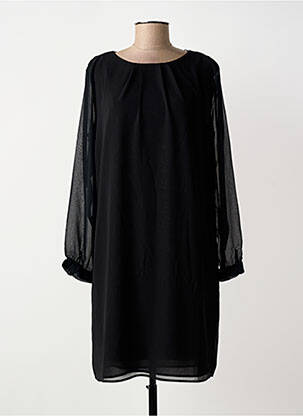 Rochie midi croială fluidă mâneci lungi negru STREET ONE femeie