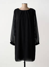Rochie midi croială fluidă mâneci lungi negru STREET ONE femme