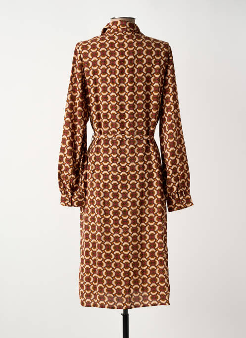 Rochie midi maro GEISHA femeie