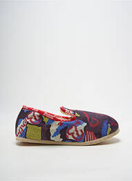 Papuci/pantofi de casă vârf rotund toc plat până la 3 cm violet BERTHE AUX GRANDS PIEDS femme