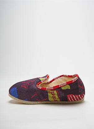 Papuci/pantofi de casă vârf rotund toc plat până la 3 cm violet BERTHE AUX GRANDS PIEDS femeie