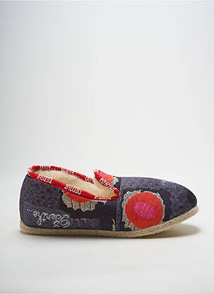 Papuci/pantofi de casă vârf rotund toc plat până la 3 cm gri BERTHE AUX GRANDS PIEDS femeie