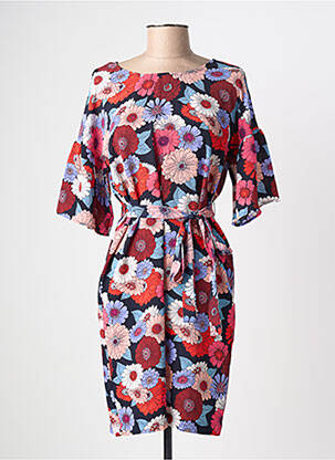 Rochie midi imprimeu floral mâneci lungi roșu MOLLY BRACKEN femeie