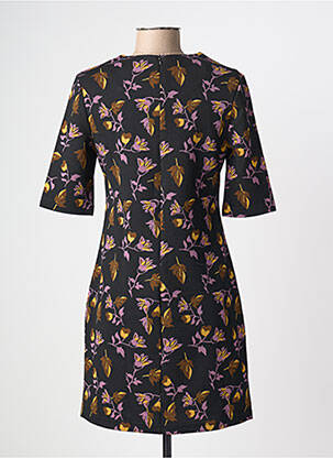 Rochie midi imprimeu floral mâneci lungi negru MOLLY BRACKEN femeie