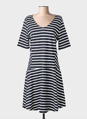 Rochie midi mâneci 3/4 mâneci 3/4 albastru STREET ONE femeie