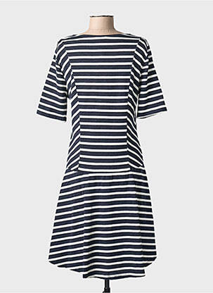 Rochie midi mâneci 3/4 mâneci 3/4 albastru STREET ONE femeie