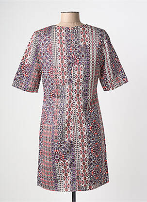 Rochie midi imprimeu floral mâneci scurte bej MOLLY BRACKEN femeie