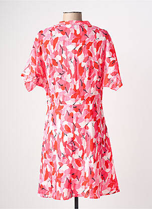 Rochie midi imprimeu floral mâneci scurte roz MOLLY BRACKEN femeie
