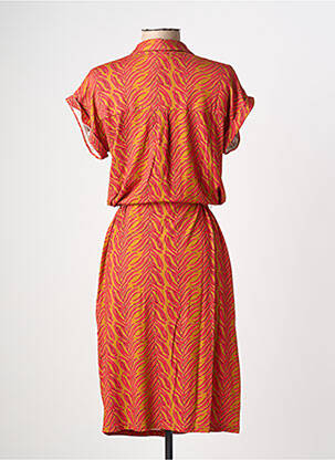 Rochie midi mâneci scurte mâneci scurte roz GEISHA femeie
