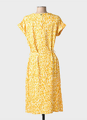 Rochie midi mâneci scurte mâneci scurte galben STREET ONE femeie