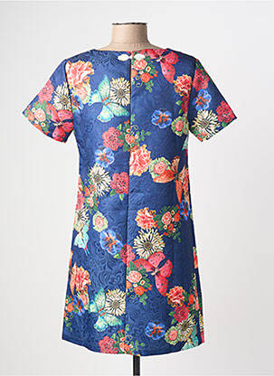 Rochie scurtă mâneci scurte mâneci scurte albastru MOLLY BRACKEN femeie