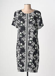 Rochie midi mâneci scurte mâneci scurte negru GEISHA femeie