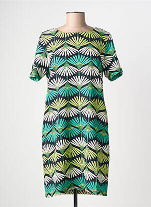 Rochie midi mâneci scurte mâneci scurte verde MOLLY BRACKEN femeie