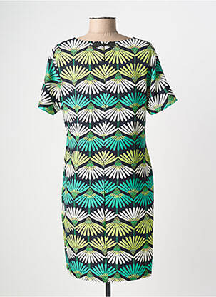 Rochie midi mâneci scurte mâneci scurte verde MOLLY BRACKEN femeie