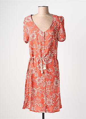 Rochie midi mâneci scurte mâneci scurte roz KANOPE femeie