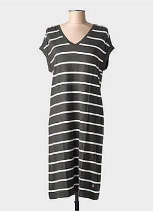 Rochie midi mâneci scurte mâneci scurte verde STREET ONE femme