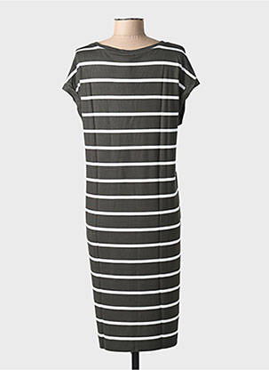 Rochie midi mâneci scurte mâneci scurte verde STREET ONE femeie