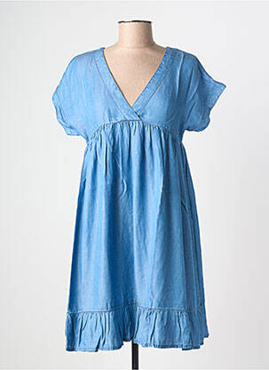 Rochie midi mâneci scurte mâneci scurte albastru MOLLY BRACKEN femeie