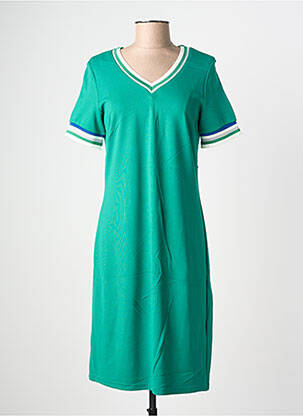 Rochie midi mâneci scurte mâneci scurte verde GEISHA femeie