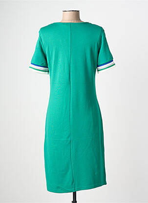 Rochie midi mâneci scurte mâneci scurte verde GEISHA femeie