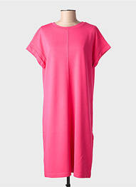 Rochie midi mâneci scurte mâneci scurte roz STREET ONE femeie