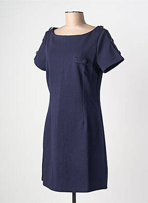 Rochie midi mâneci scurte mâneci scurte albastru MOLLY BRACKEN femeie