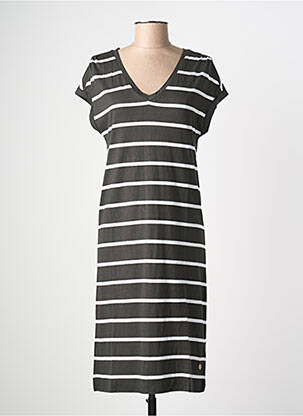 Rochie midi mâneci scurte mâneci scurte verde STREET ONE femeie
