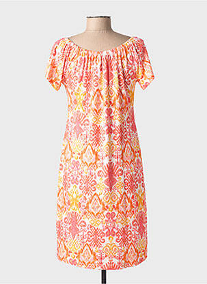 Rochie midi mâneci scurte mâneci scurte roz GEISHA femeie