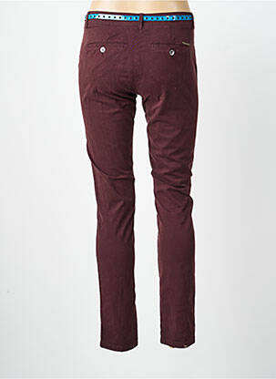 Pantalon chino țesătură poplin mărime normală roșu VOODOO femeie