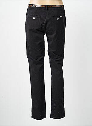Pantalon chino țesătură poplin mărime normală negru VOODOO femeie
