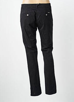 Pantalon chino țesătură poplin mărime normală negru VOODOO femeie