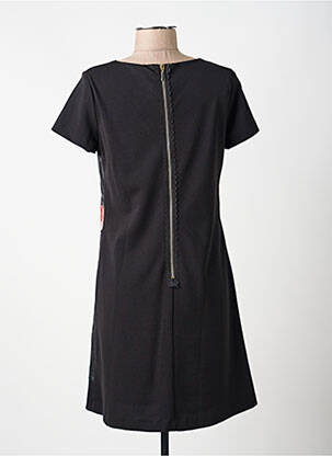 Rochie midi mâneci scurte mâneci scurte negru VOODOO femeie