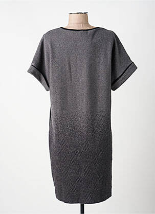 Rochie midi mâneci scurte mâneci scurte gri VOODOO femeie