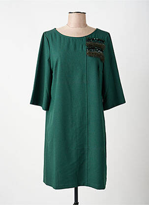 Rochie midi mâneci lungi mâneci lungi verde VOODOO femeie