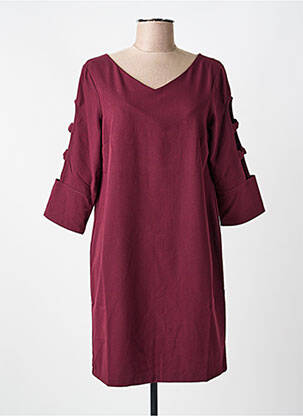 Rochie midi mâneci 3/4 mâneci 3/4 roșu VOODOO femeie