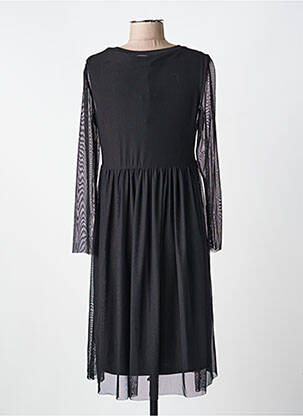 Rochie midi mâneci lungi mâneci lungi negru VOODOO femeie